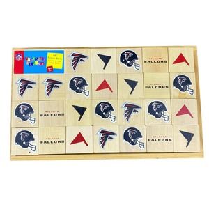 Atlanta Falcons 26 Solid Wood ABC Picture Blocks NFL Mascotopia by Hunter Kida